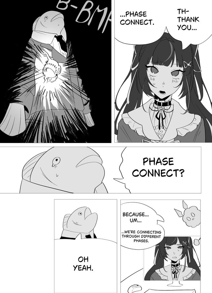 4M COFFEE BMA ... PHASE CONNECT. OH YEAH. TH- THANK YOU... PHASE CONNECT? BECAUSE... UM... ...WE'RE CONNECTING THROUGH DIFFERENT PHASES. ☑