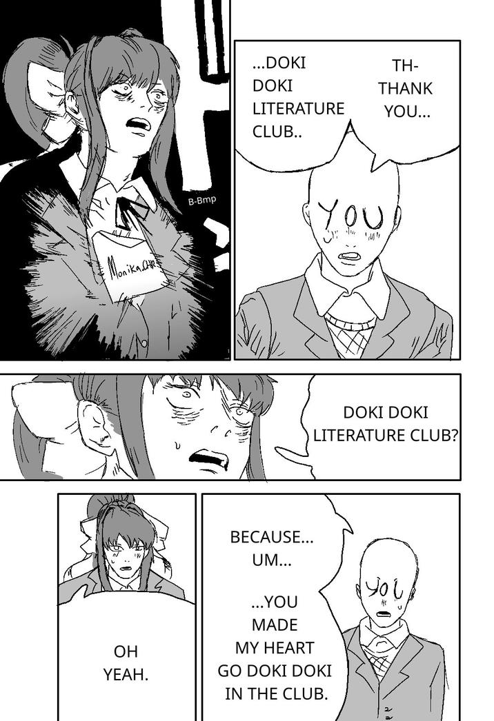 Молікадне OH YEAH. ...DOKI TH- DOKI THANK LITERATURE YOU... CLUB.. B-Bmp YOU وا الهمام DOKI DOKI LITERATURE CLUB? BECAUSE... UM... ...YOU MADE MY HEART GO DOKI DOKI IN THE CLUB.