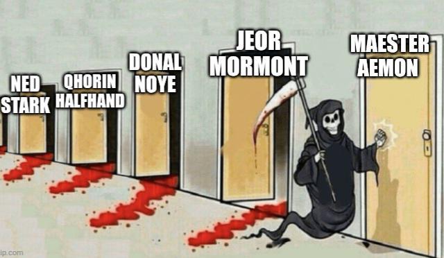 JEOR DONAL MORMONT MAESTER AEMON NED QHORIN NOYE STARK HALFHAND ip.com