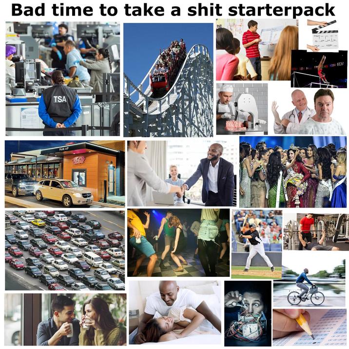 Bad time to take a s--- starterpack O TSA Pick UP TOGO 10 -R15.C CRE FD 88800000 888 On F #F 86 DOO Gar එළුක< BE 800 DOOO