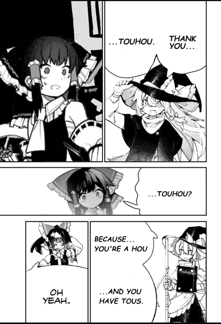 B-BMP ..TOUHOU. THANK YOU... BECAUSE... YOU'RE A HOU OH УЕАН. .. AND YOU HAVE TOUS. .TOUHOU?