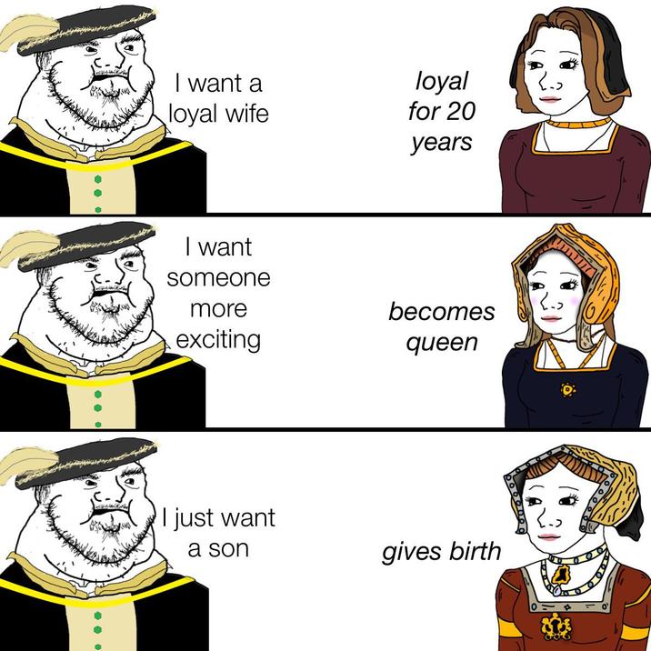 I want a loyal wife loyal for 20 years I want someone more becomes exciting queen I just want a son gives birth 29020