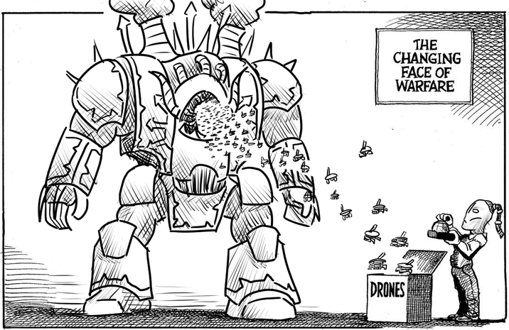 THE CHANGING FACE OF WARFARE DRONES