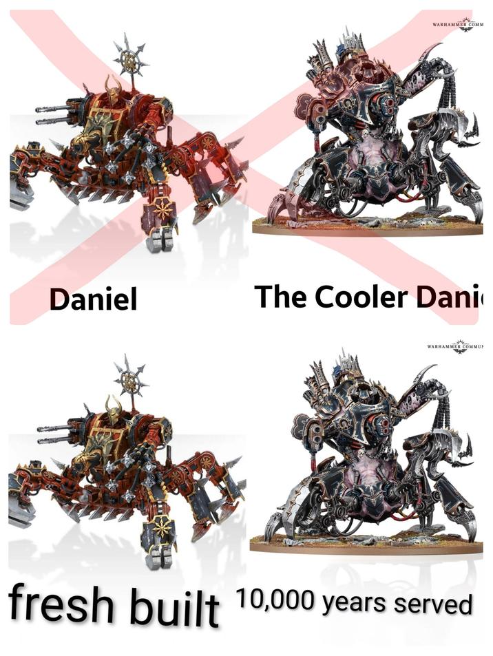 WARHAMMER COMM Daniel The Cooler Dani WARHAMMER COMMUN fresh built 10,000 years served