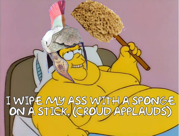 I WIPE MY ASS WITH A SPONGE ON A STICK (CROUD APPLAUDS)