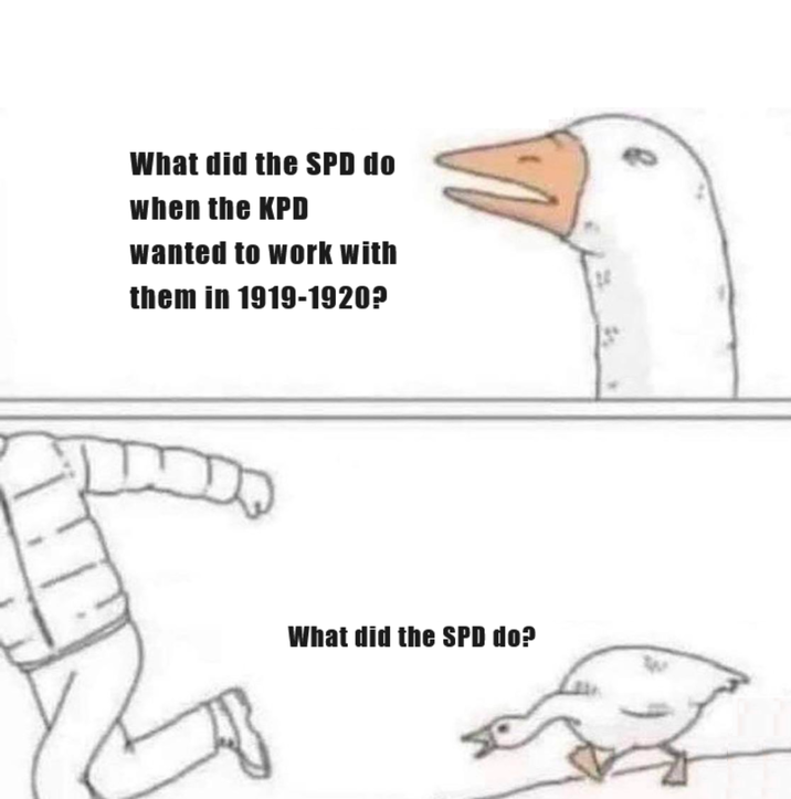 What did the SPD do when the KPD wanted to work with them in 1919-1920? DD What did the SPD do?