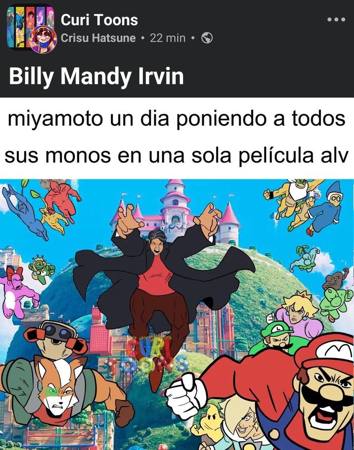 Curi Toons Crisu Hatsune ⚫ 22 min Billy Mandy Irvin • miyamoto un dia poniendo a todos sus monos en una sola película alv
