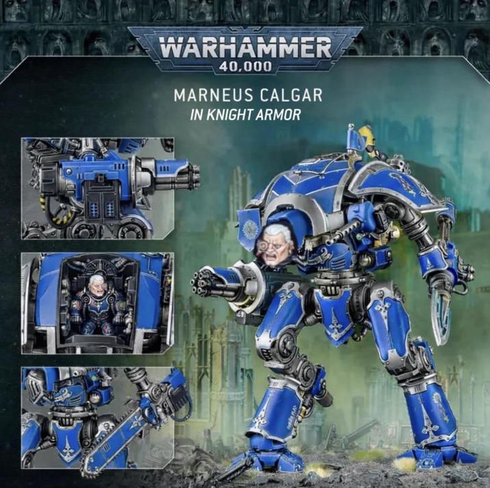 WARHAMMER 40,000 MARNEUS CALGAR IN KNIGHT ARMOR BUILD