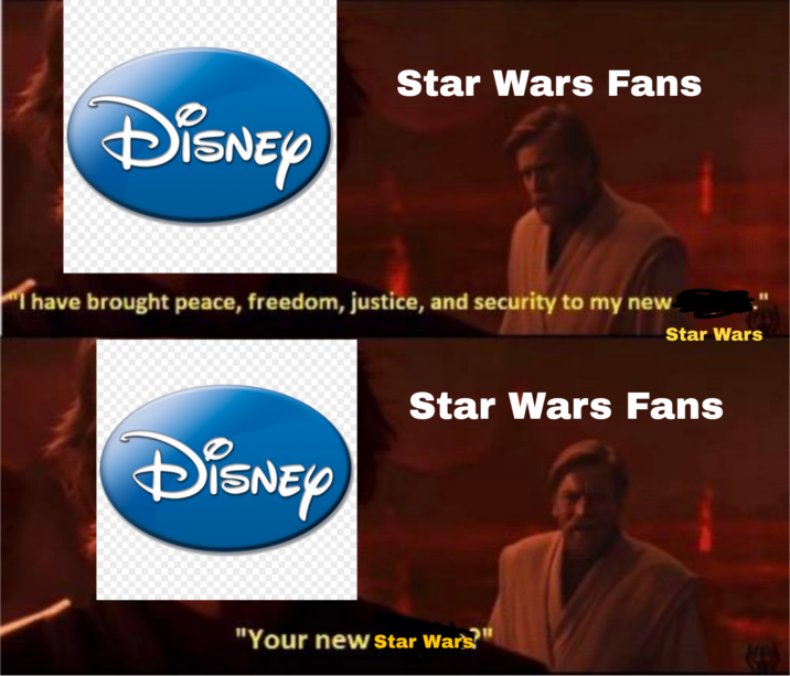 DISNEY Star Wars Fans "I have brought peace, freedom, justice, and security to my new Star Wars DISNEY Star Wars Fans "Your new star Wars
