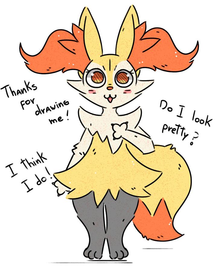 Thanks For I think I do! drawing me! Do I look pretty?