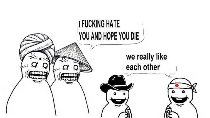 I F------ HATE YOU AND HOPE YOU DIE we really like each other