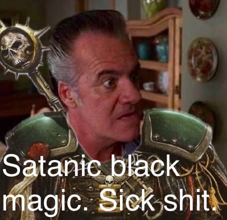 Satanic black magic. Sick s---.