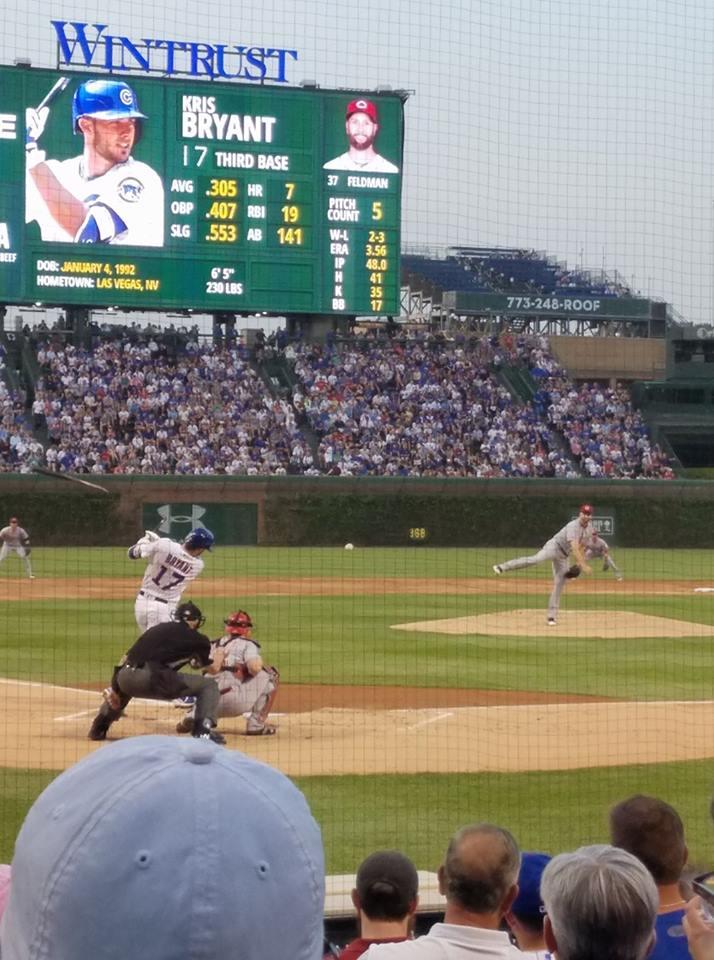 WINTRUST KRIS BRYANT 17 THIRD BASE AVG 305 HR 7 W 37 FELDMAN OBP 407 RBI 19 PITCH COUNT 5 SLG 553 AB 141 W-L 2-3 ERA 3.56 BEEF DOB: JANUARY 4, 1992 IP 48.0 6'5" H 41 HOMETOWN: LAS VEGAS, NV 230 LBS K 35 88 773-248-ROOF 17 17 368