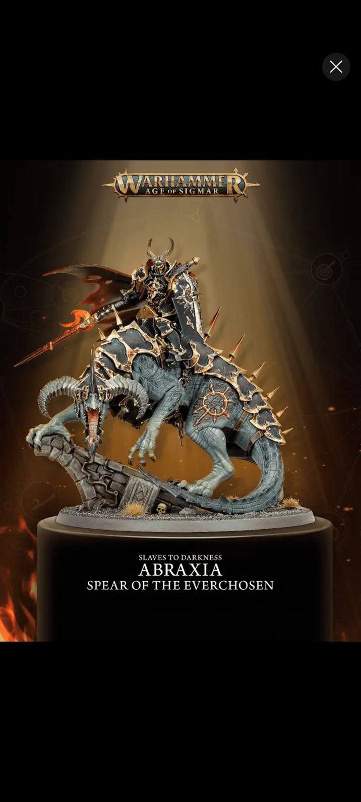 WARHAMMER AGE OF SIGMAR ER SLAVES TO DARKNESS ABRAXIA SPEAR OF THE EVERCHOSEN