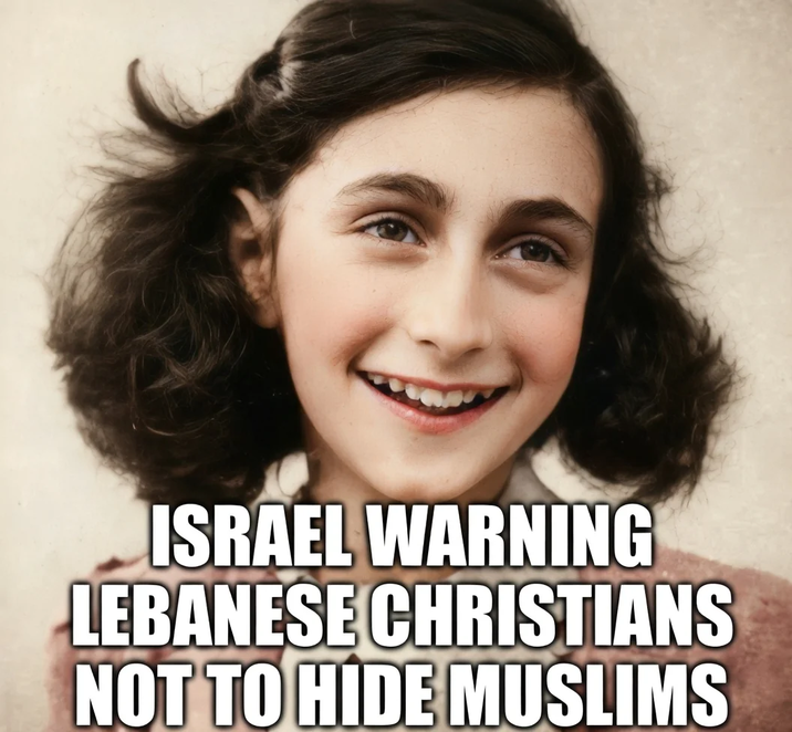 ISRAEL WARNING LEBANESE CHRISTIANS NOT TO HIDE MUSLIMS