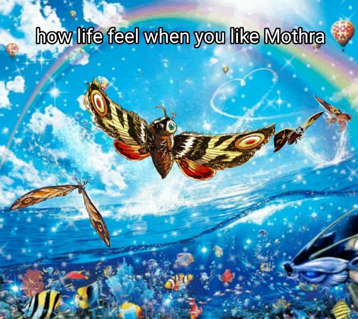 how life feel when you like Mothra