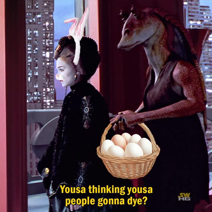 Yousa thinking yousa people gonna dye? EW