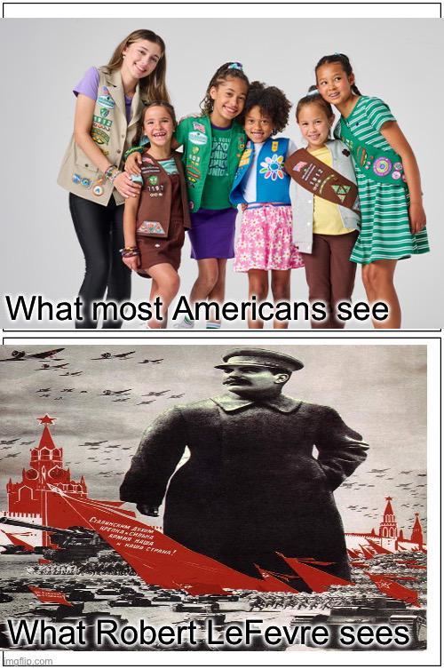 7197 NO UNID UNIC 페 What most Americans see PEANA CHR APMNS HAWA What Robert LeFevre sees imafio.com