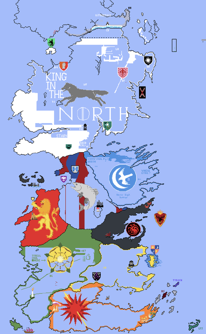TYRELL SIGIL HERE →→ R/F HH LH KING IN THE TS WF NORTHS HG STARK MC REED OK? ISHOW SIGIL PLS SH Show Sigil better WHERE EYRIE ? Bs Q TYROSH LYS