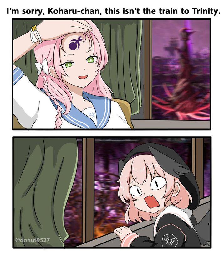 I'm sorry, Koharu-chan, this isn't the train to Trinity. @donut9527