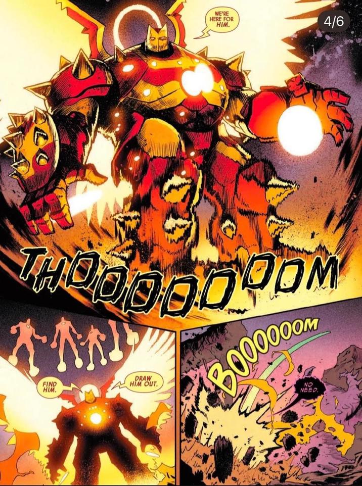 WE'RE HERE FOR HIM. 4/6 THOOOOO.COM 大村 FIND HIM. DRAW HIM OUT. NO NEED.