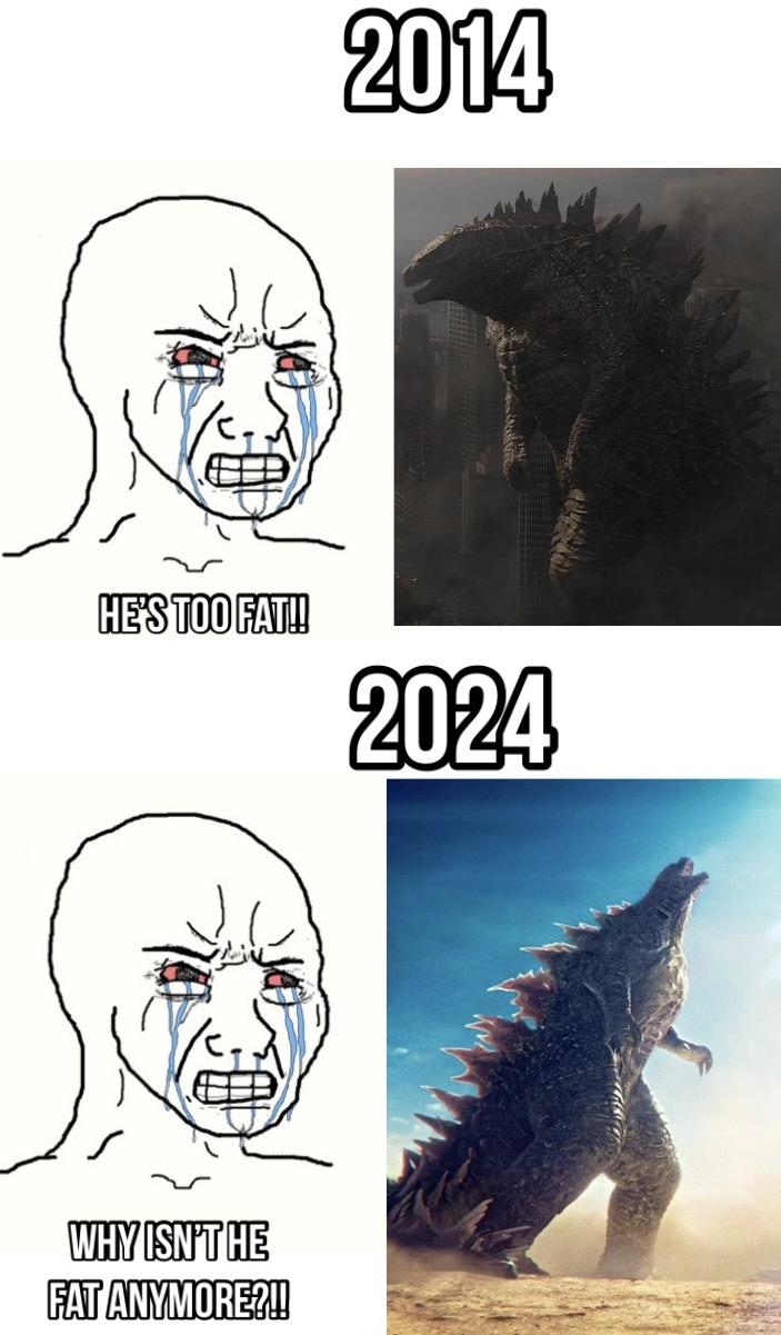 2014 HE'S TOO FAT!! 2024 WHY ISN'T HE FAT ANYMORE?!!