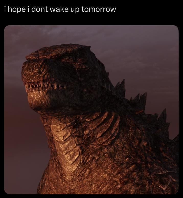 i hope i dont wake up tomorrow