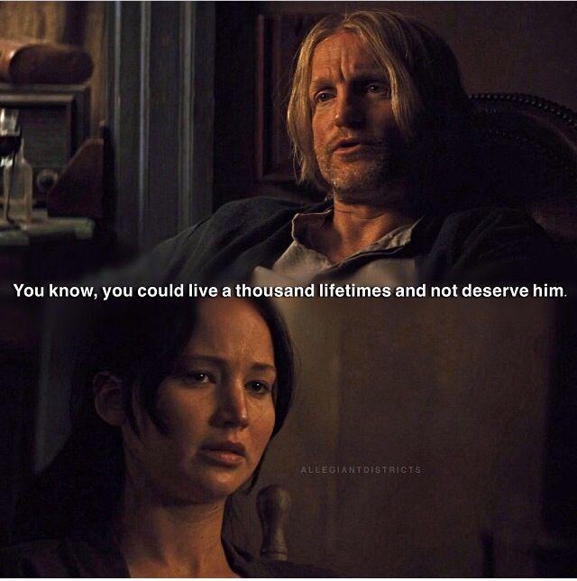 You know, you could live a thousand lifetimes and not deserve him. ALLEGIANTDISTRICTS