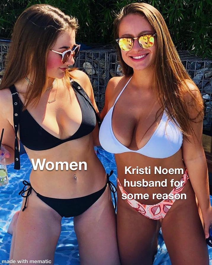 Women Kristi Noem made with mematic husband for some reason