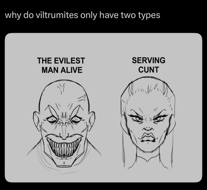 why do viltrumites only have two types THE EVILEST MAN ALIVE SERVING C---