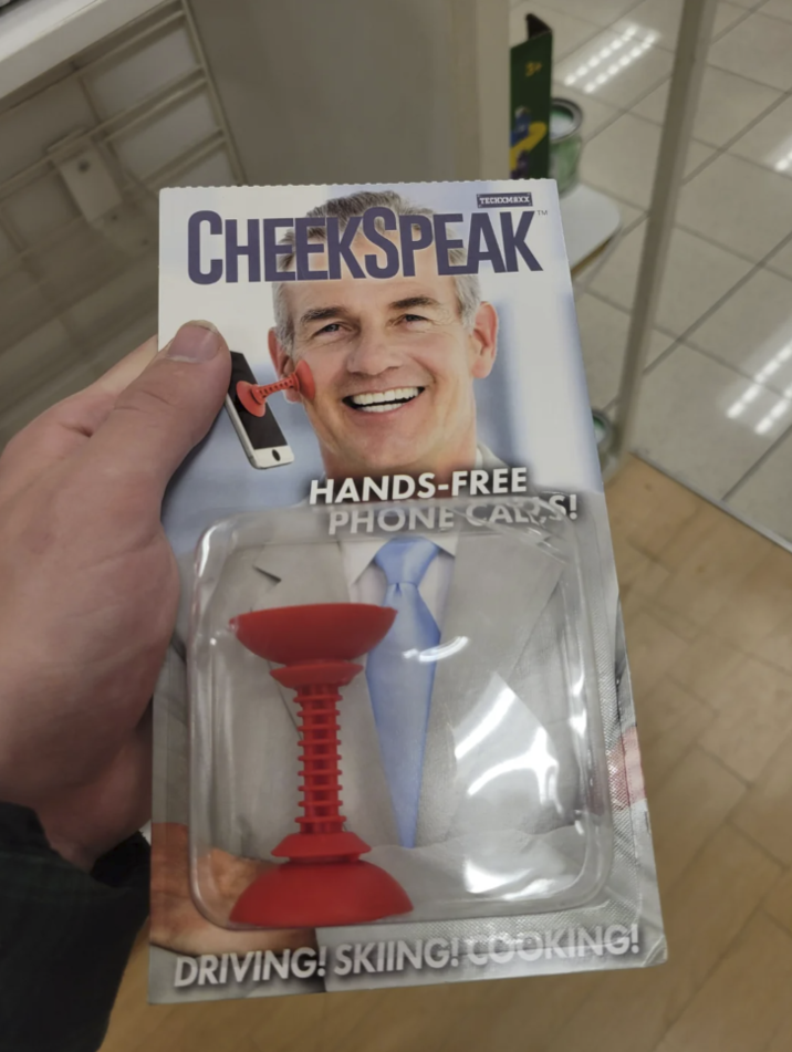 TECHXMRXX CHEEKSPEAK TM HANDS-FREE PHONE CARS! DRIVING! SKIING! COOKING!