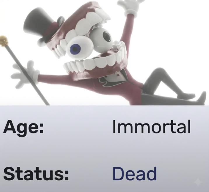Age: Immortal Status: Dead