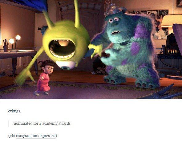 cybugs: nominated for 4 academy awards (via crazyrandomdepressed)