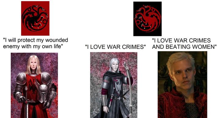 "I will protect my wounded enemy with my own life" "I LOVE WAR CRIMES "I LOVE WAR CRIMES" AND BEATING WOMEN"