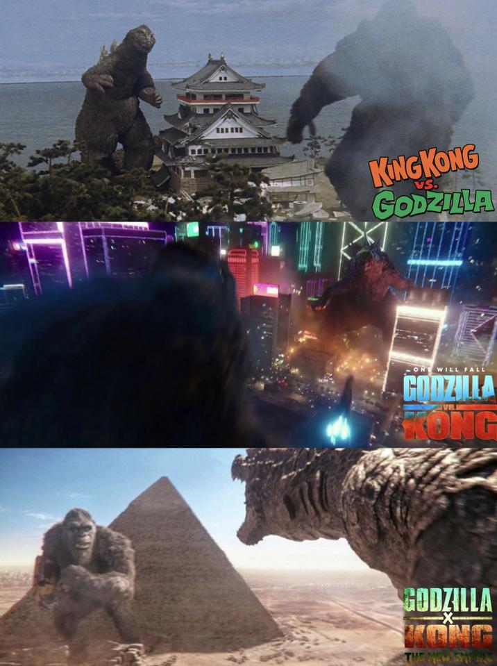 KING KONG GODZILLA ONE WILL FALL GODZILLA KONG GODZILLA KONG THE NEW MET
