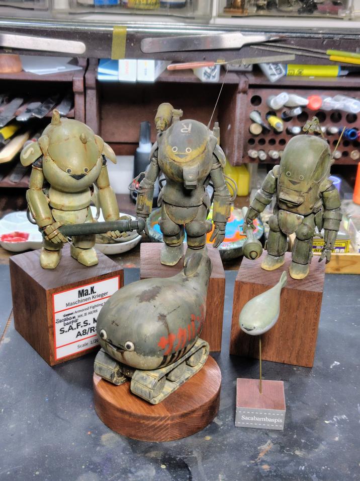 DSPIAE MSS Ma.K. Maschinen Krieger Super Armored Fighting S Sacabam MK.II A8/R8 baspis S.A.F.S. M A8/R Scale 1/20 R Sacabambaspis DR PLAS Mr. ODEL