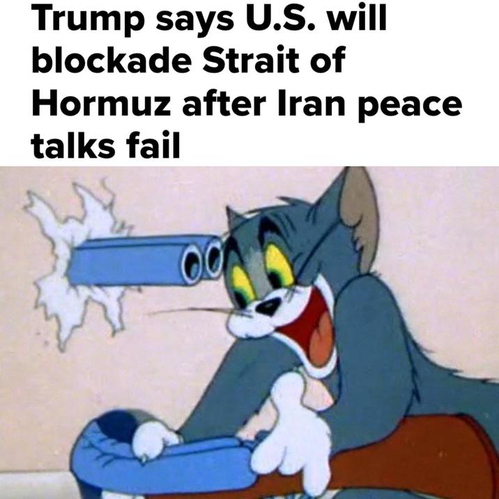 Trump says U.S. will blockade Strait of Hormuz after Iran peace talks fail