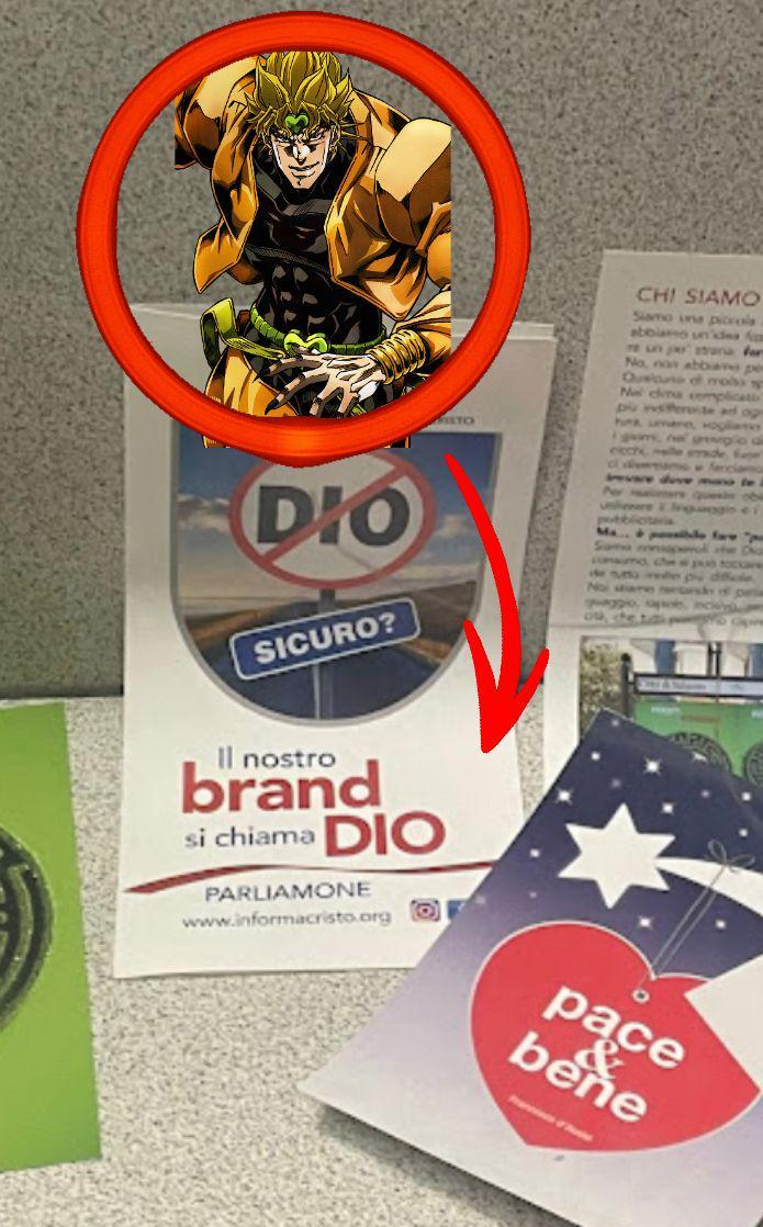 STO CHI SIAMO Siamo una piccola abbiamo un'idea f mo un po' strana for No, non abban pe Qualture of mob Na da complicatio pu sferite ad og humane, oplato gom, na grevoc cloche de f fecciamo evare dove ma te i DIO SICURO? pubblicitaria Sama No ou, the Il nostro brand si chiama DIO PARLIAMONE www.informacristo.org pace bene