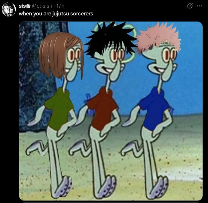 2 sis❀ @elisisii ⚫ 17h when you are jujutsu sorcerers 00