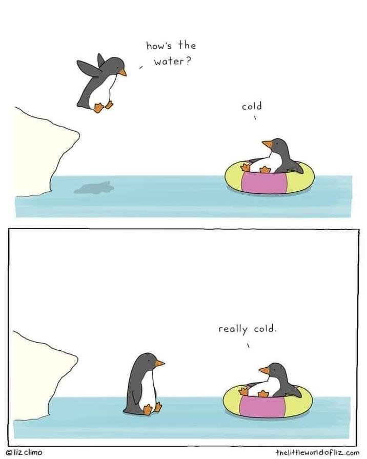 how's the water? cold really cold. liz climo thelittleworld of liz.com