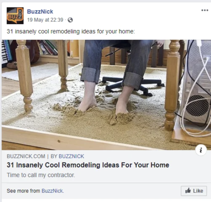 BuzzNick BUZZ 19 May at 22:39 31 insanely cool remodeling ideas for your home: BUZZNICK.COM | BY BUZZNICK 31 Insanely Cool Remodeling Ideas For Your Home Time to call my contractor. See more from BuzzNick. i Like