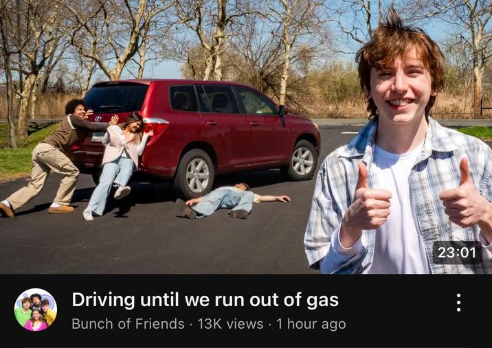 Driving until we run out of gas Bunch of Friends 13K views 1 hour ago 23:01