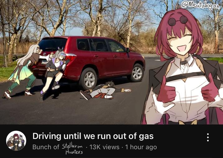 Driving until we run out of gas Bunch of Stellaron. 13K views • 1 hour ago Hunters @Meatabogan
