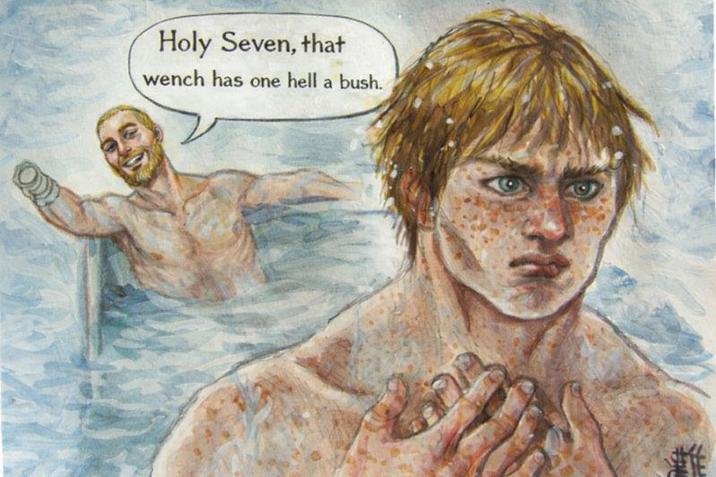 Holy Seven, that wench has one hell a bush.