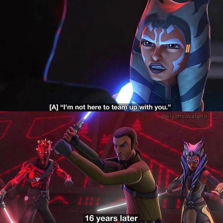 [A] "I'm not here to team up with you." 16 years later dailyahsokatano