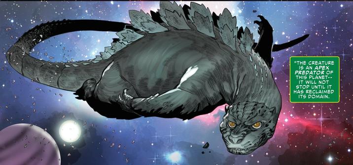 "THE CREATURE IS AN APEX PREDATOR OF THIS PLANET-- IT WILL NOT STOP UNTIL IT HAS RECLAIMED ITS DOMAIN.