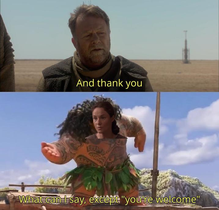 And thank you What can I say, except "you're welcome"