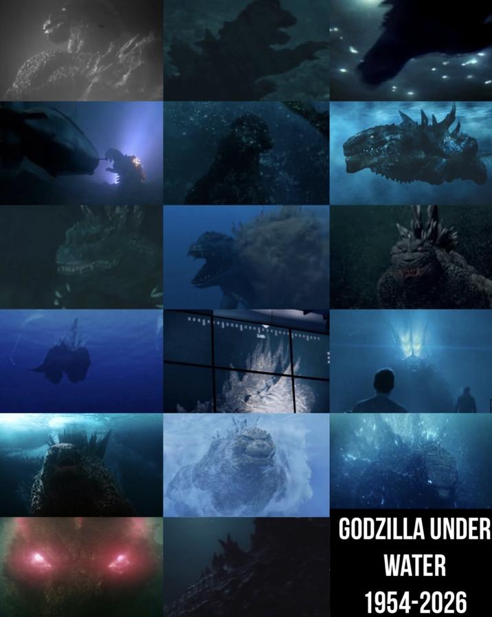GODZILLA UNDER WATER 1954-2026