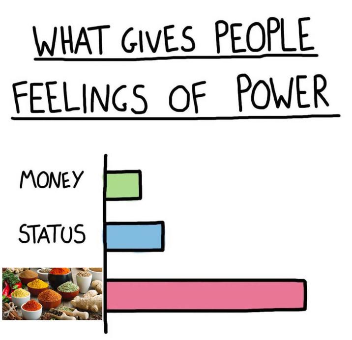 WHAT GIVES PEOPLE FEELINGS OF POWER MONEY STATUS