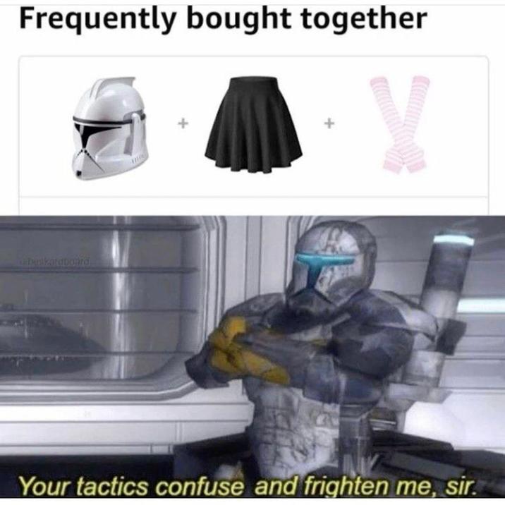 Frequently bought together Your tactics confuse and frighten me, sir.